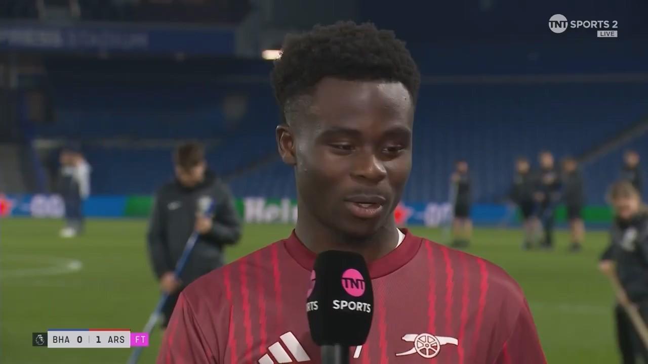 乐鱼app-萨卡：听到球迷们突然庆祝，我大概就知道其他比赛发生了什么